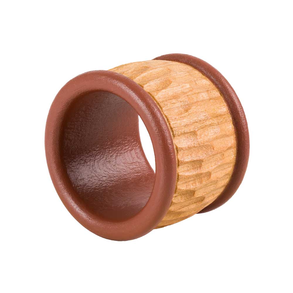 Rond de serviette Onde  – Noisette