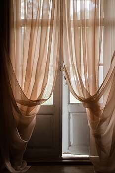 Gardin Hotellvoile nude dubbel bredd, två storlekar, Mimou