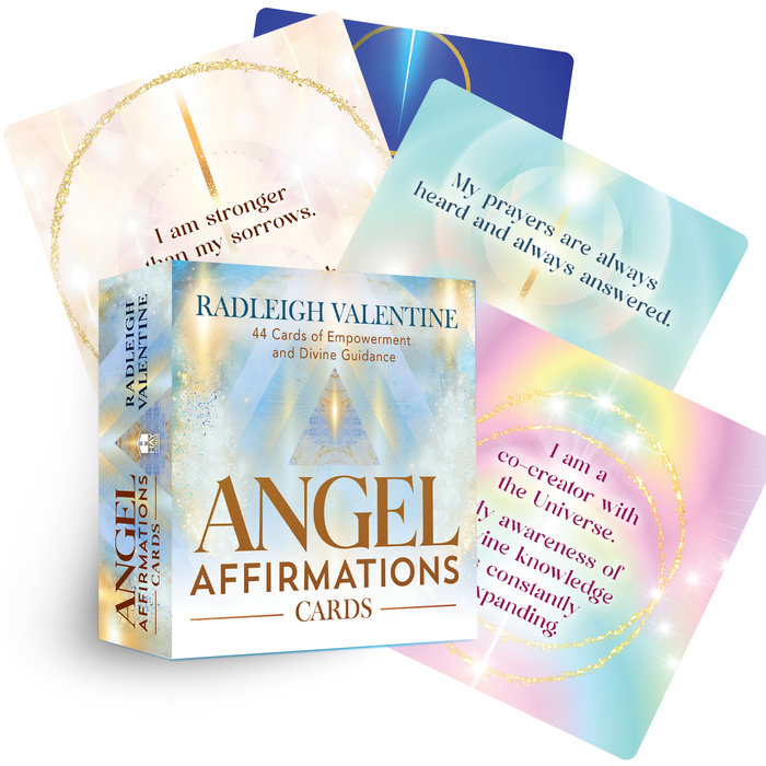 Angel Affirmations Cards 44 Cards of Empowerment and Divine Guidance - Radleigh Valentine.