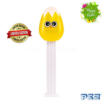 PEZ Dispenser SPECIAL CHICK IN A EGG - LIMITED EDITION + Candy - Easter - PE25