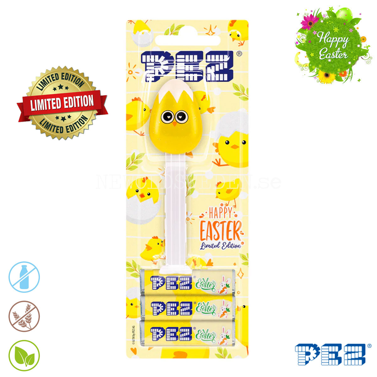PEZ Dispenser SPECIAL CHICK IN A EGG - LIMITED EDITION + Candy - Easter - PE25 - 3