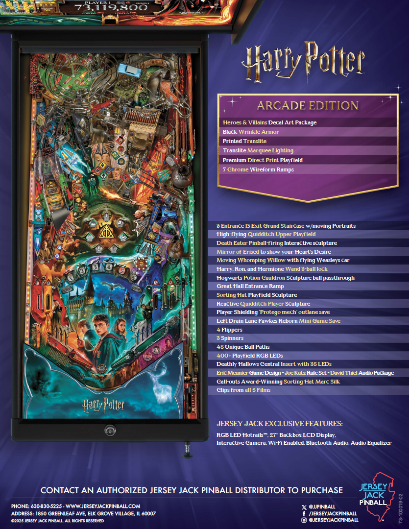 Harry Potter Arcade Edition - Jersey Jack Pinball  - I lager - 4