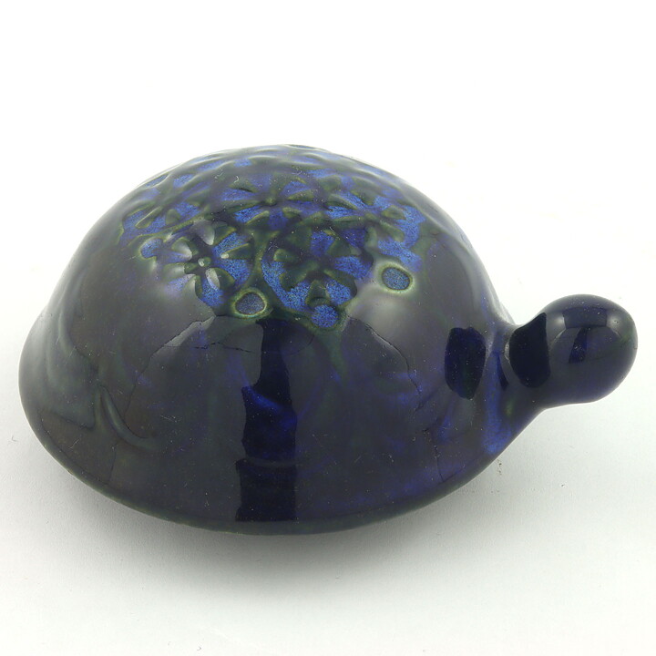 Lisa Larson (Sköldpaddor 1963) Blue Turtle with Relief Decor 10 cm (3)