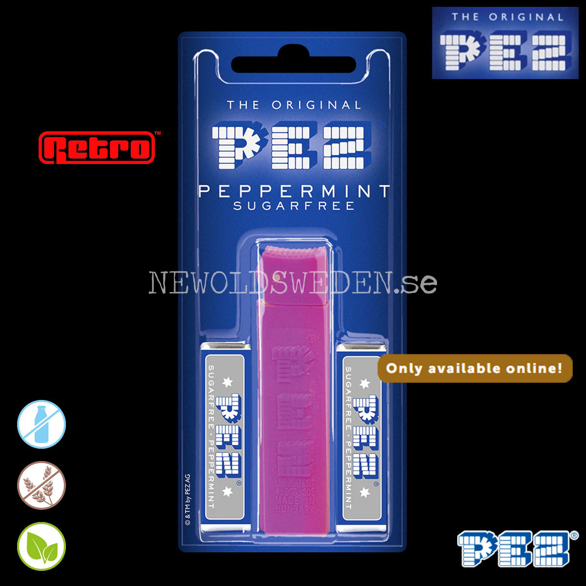 PEZ Dispenser RETRO PURPLE + Candy - Collector figure - Retro - 2