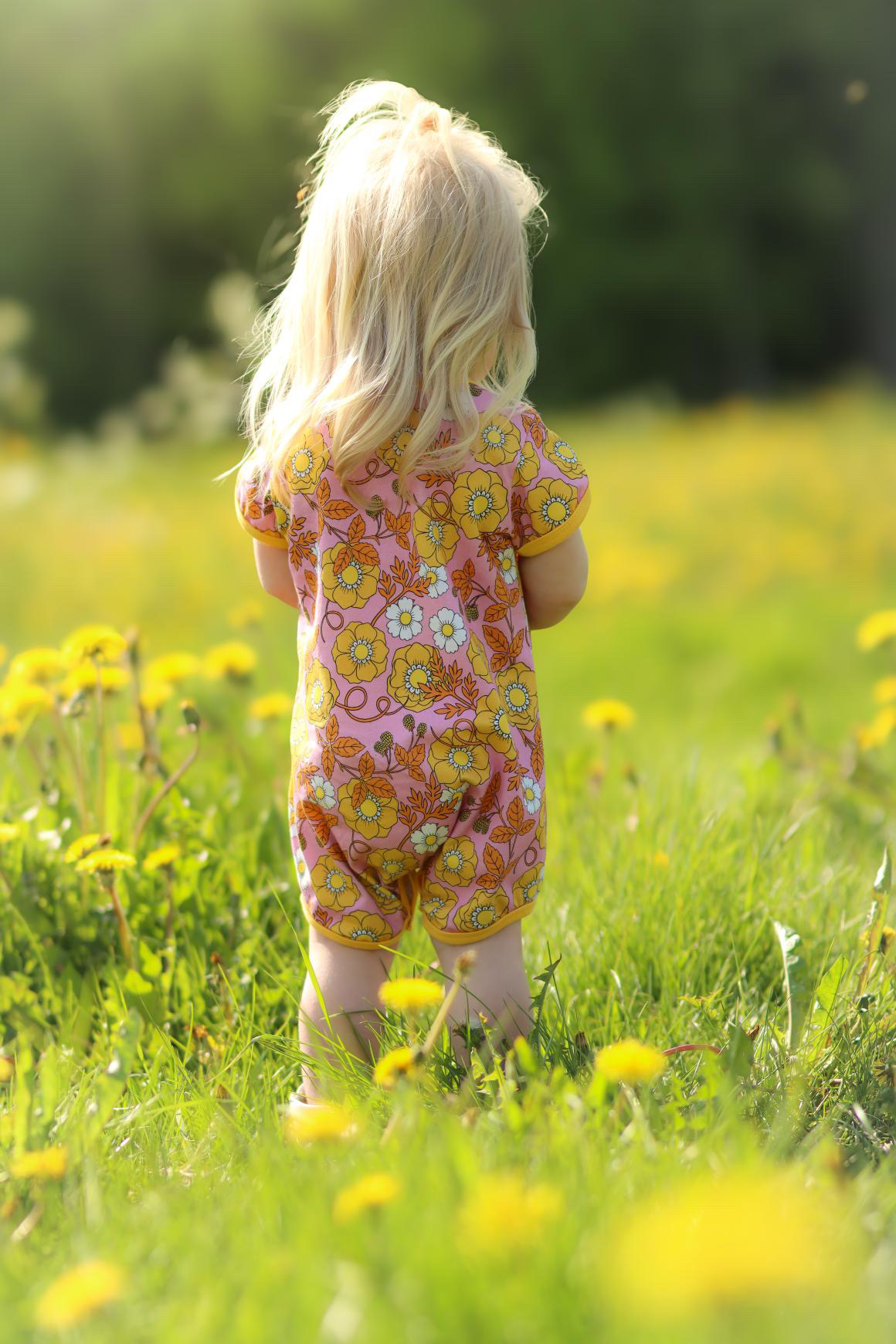 Baby romper "Alice" pink/yellow - 3