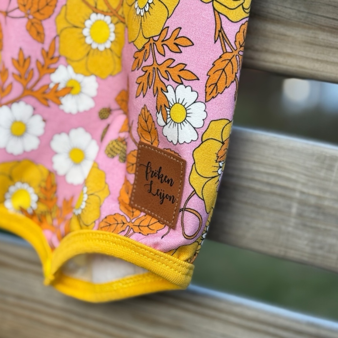 Baby romper "Alice" pink/yellow - 5