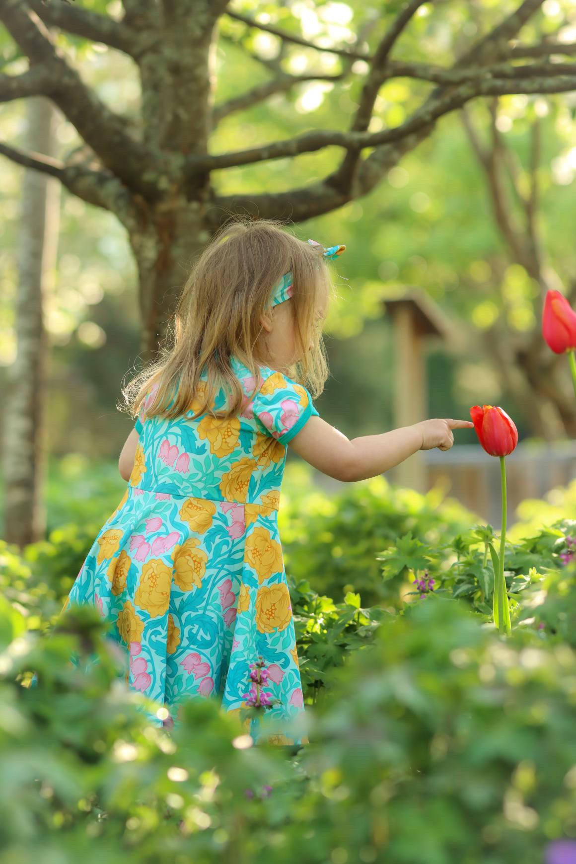 Children's dress "Rosie" turquoise - 3