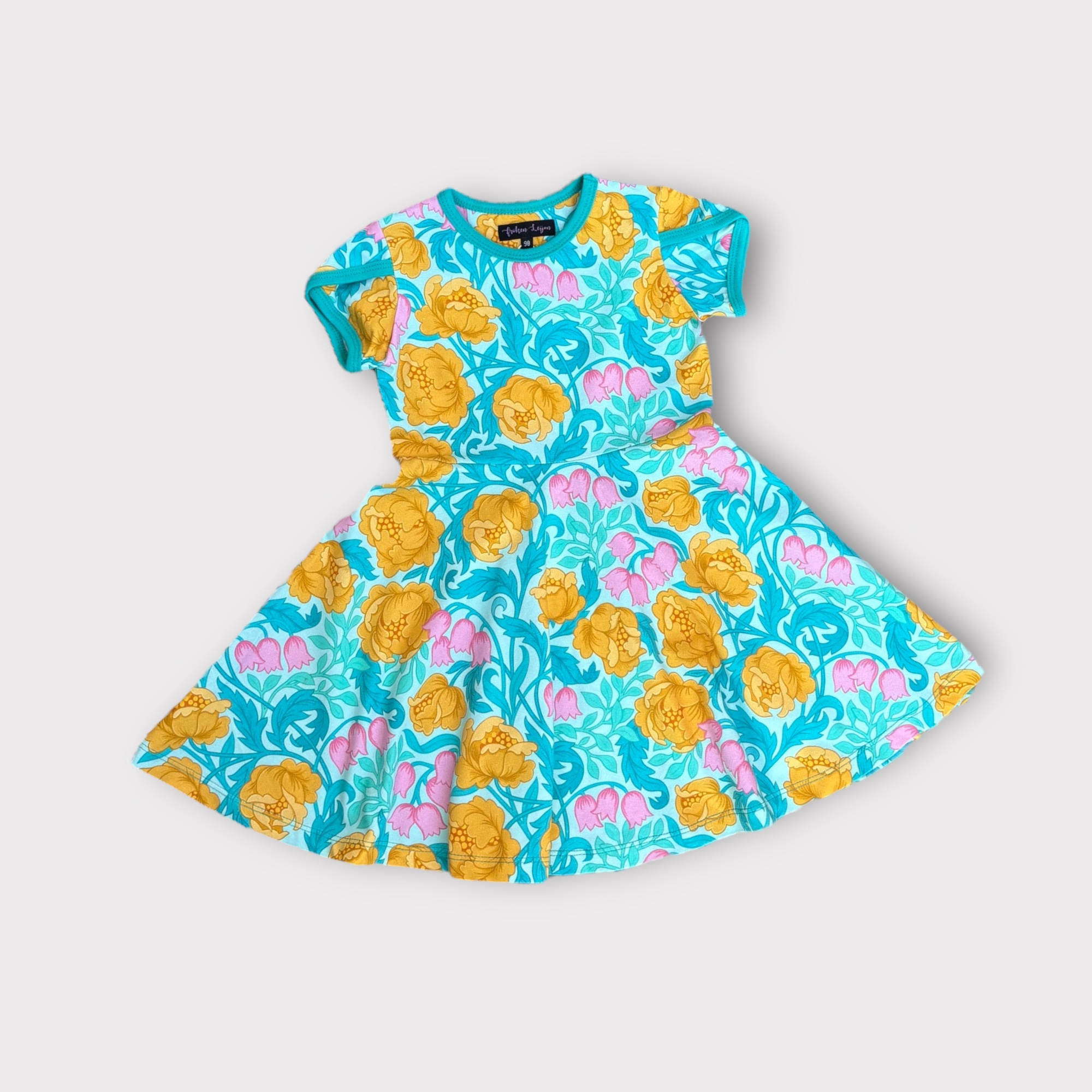 Children's dress "Rosie" turquoise - 7