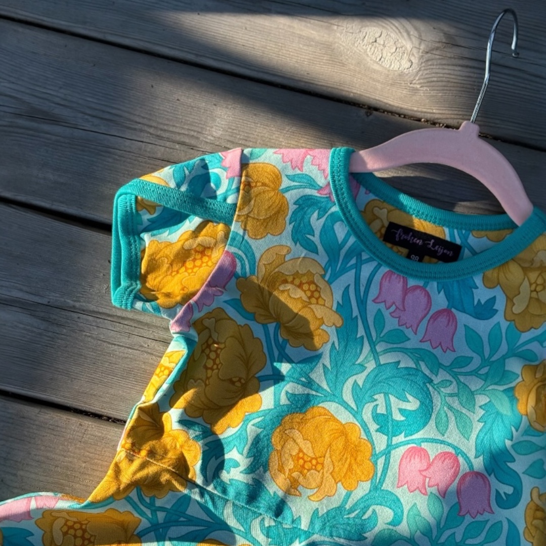 Children's dress "Rosie" turquoise - 8