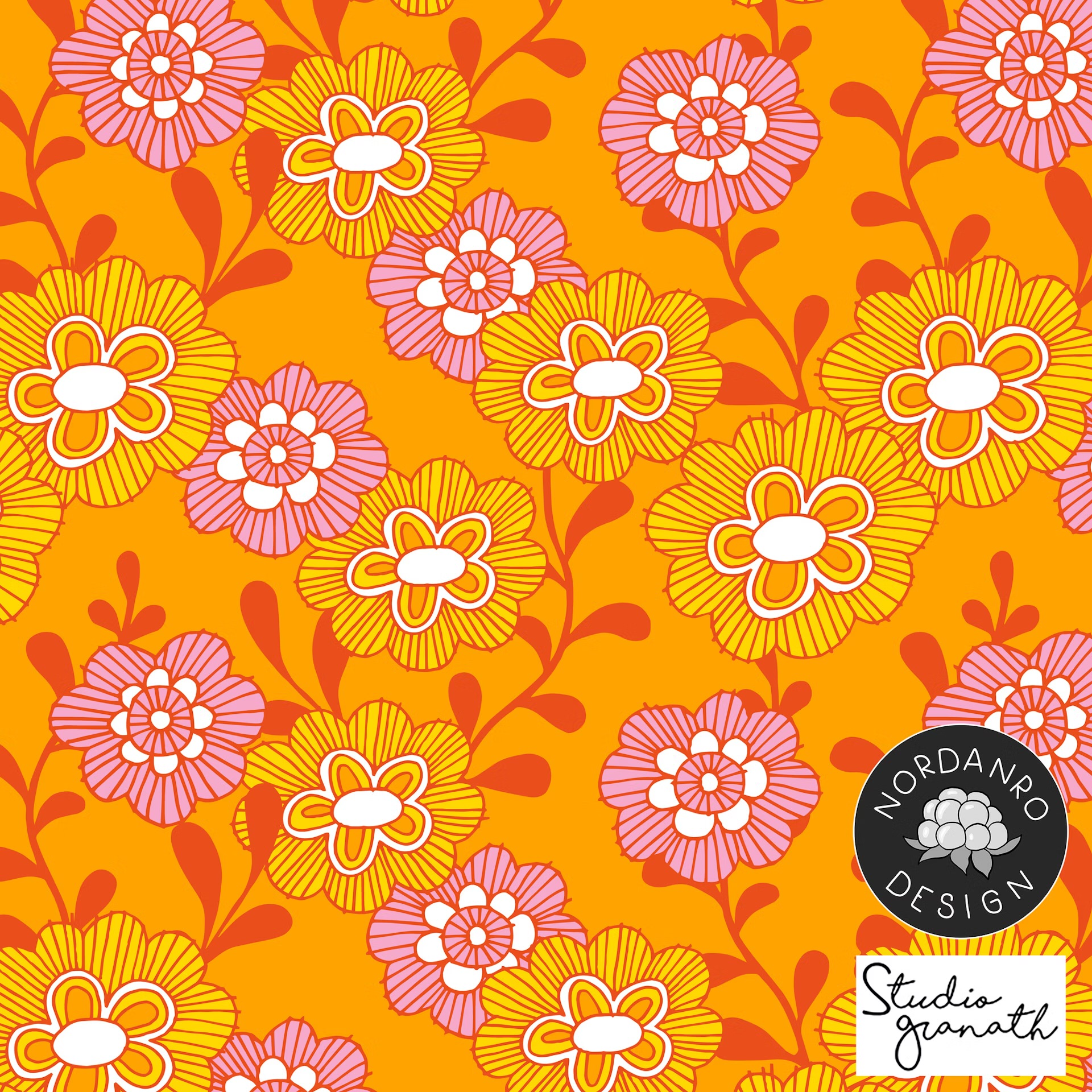 Damtopp kort ärm - "Esme" orange stl. M - 5
