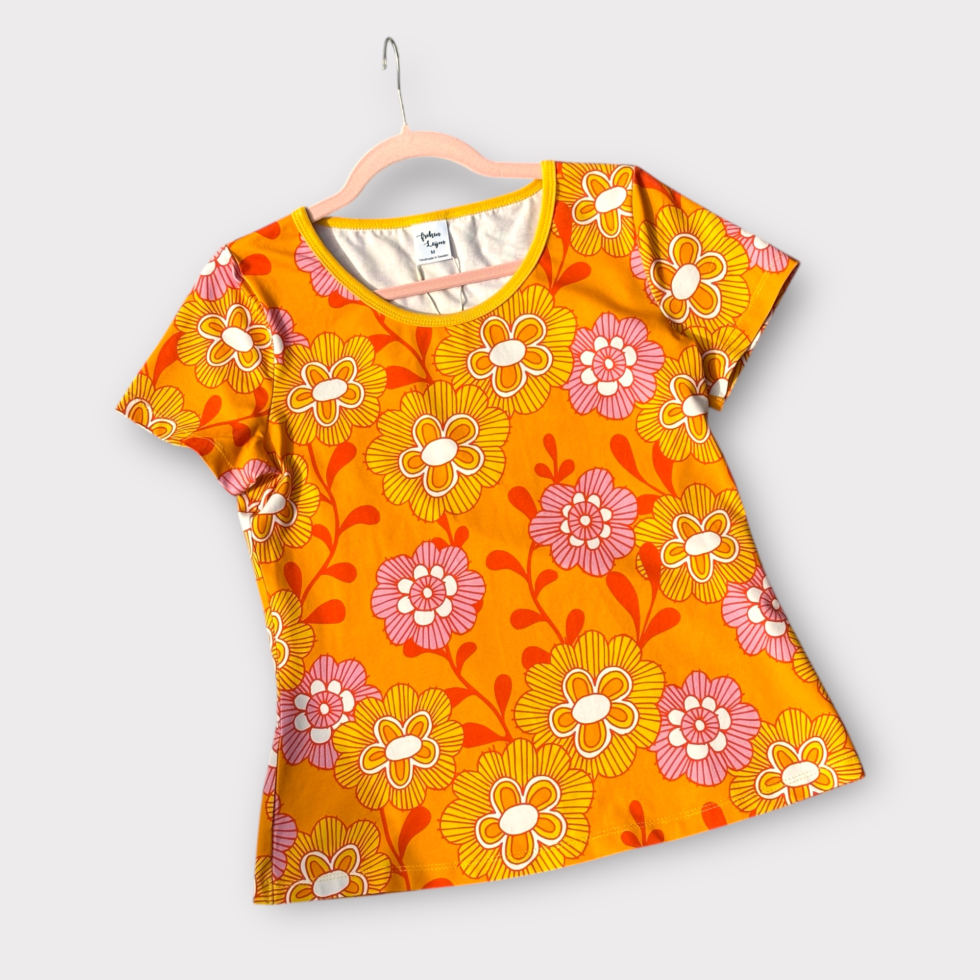Damtopp kort ärm - "Esme" orange stl. M - 4