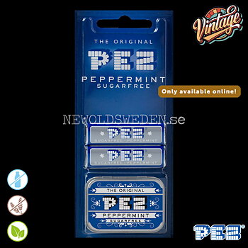 PEZ Nostaligc Tin Retro Blue + Candy - Retro