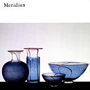 Bertil Vallien (Meridian 1989) Blue/Red Swelling Vase 19 cm