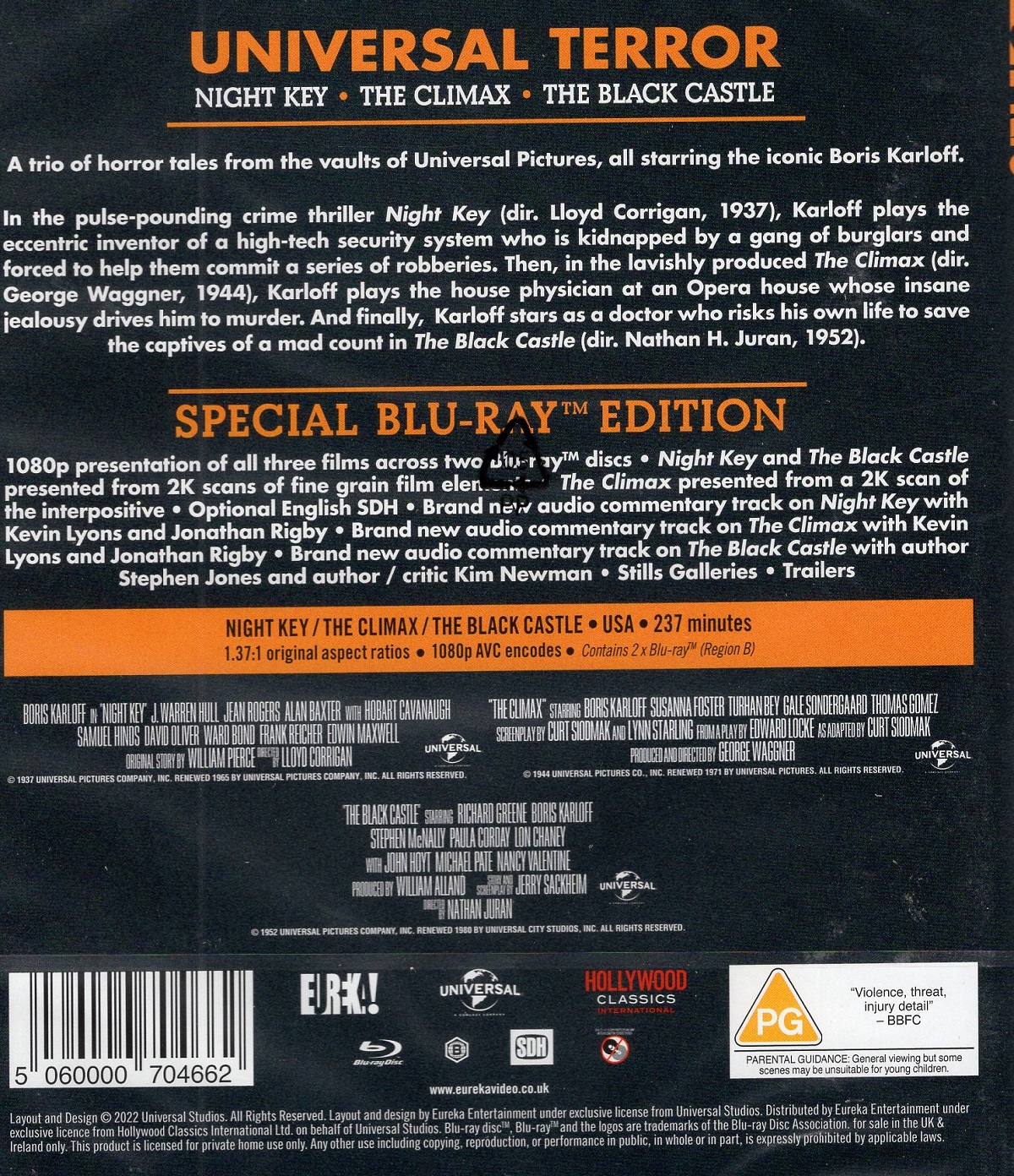 Universal Terror (Night Key / The Climax / The Black Castle) (ej svensk text) (Blu-ray) - 2