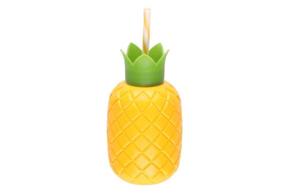 Mugg med sugrör, ananas 72 cl