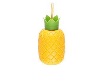 Mugg med sugrör, ananas 72 cl