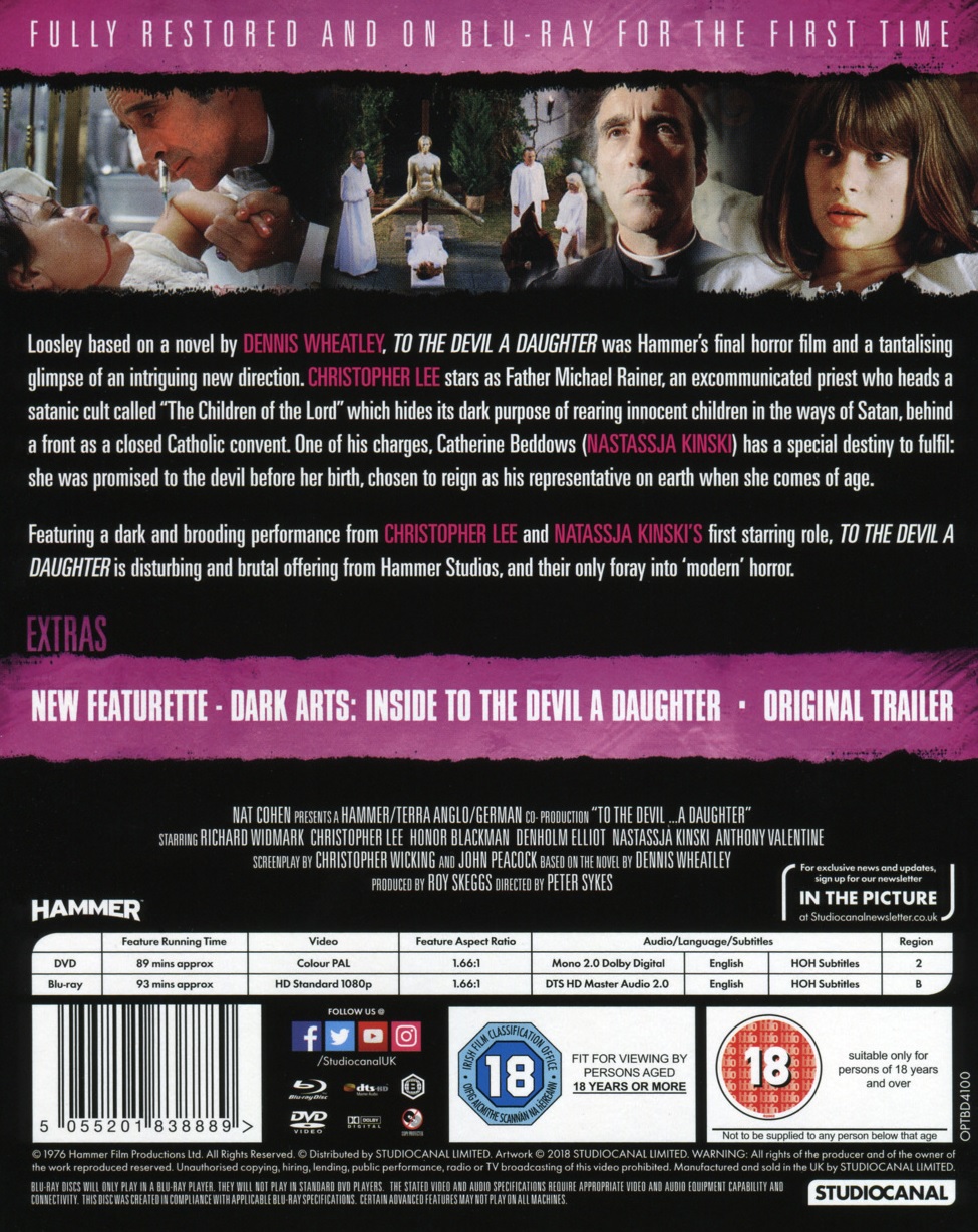 To the Devil A Daughter (ej svensk text) (Blu-ray + DVD) - 2