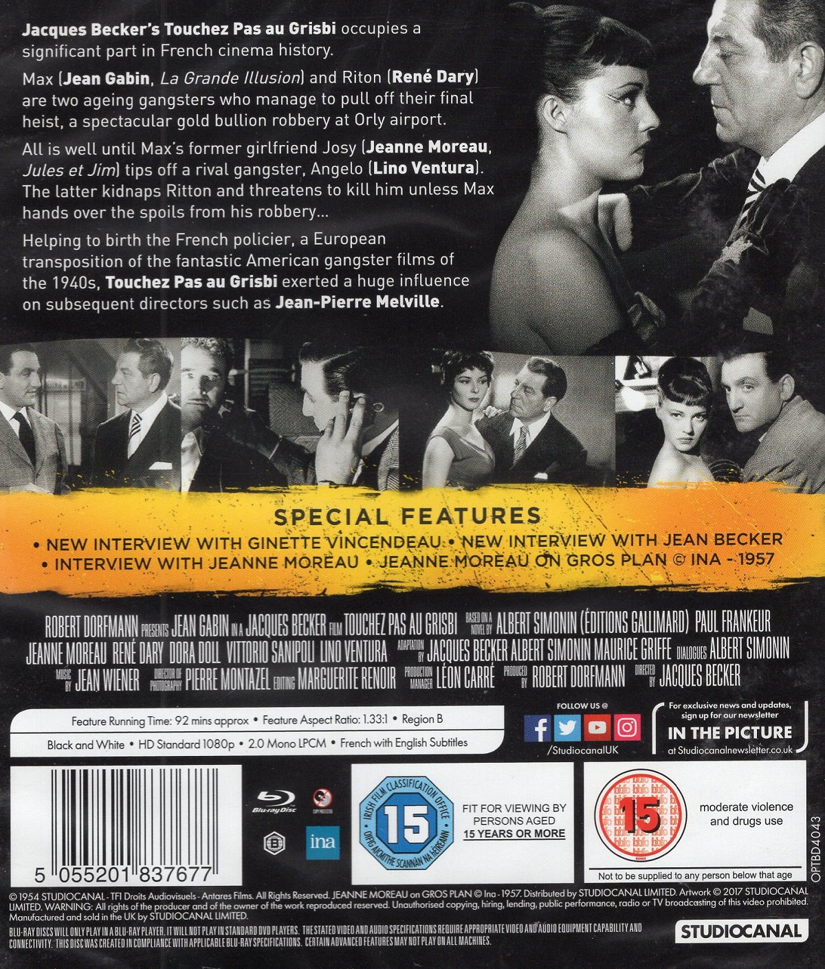 Touchez Pas Au Grisbi (ej svensk text) (Blu-ray) - 2