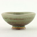 ベルント・フリーベリ  一点もの  赤茶色と青緑色のボウル  4.5cm  1974年