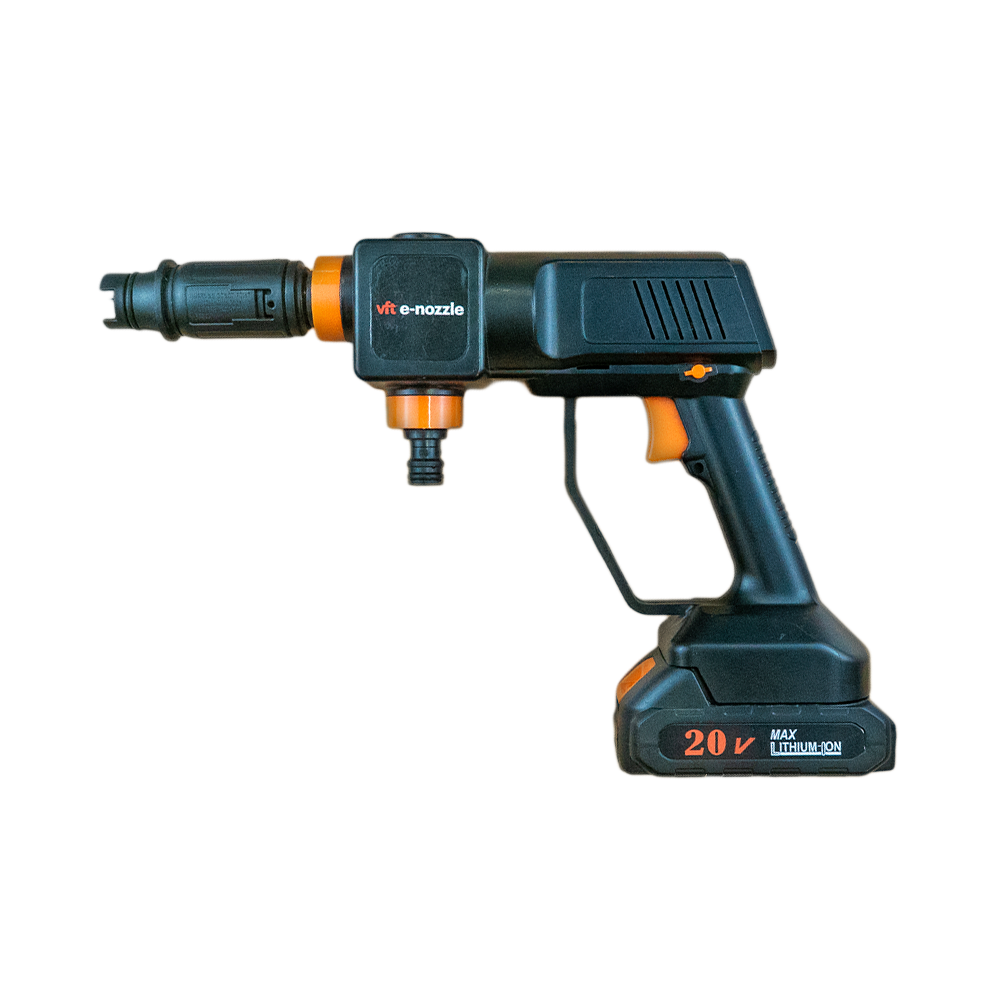 e-Nozzle, nytt e-Strålerør for våre populære 20L pumpesekker.
