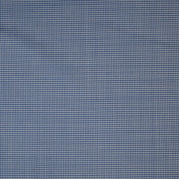 Pure Merino Small Checks Lt Blue/White