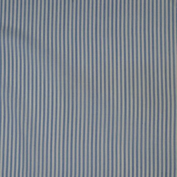Merino Cotton Blend Striped Lt Blue/White
