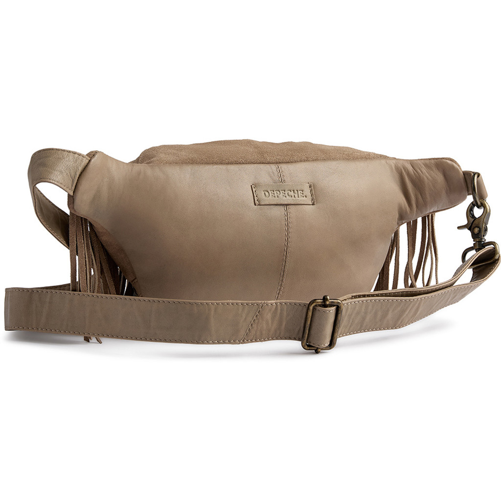 Depeche - Suede Bumbag Fringes Sand - 2