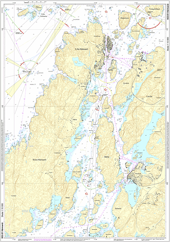 Sjökort Hermanö ( västra Orust) 1:10.000