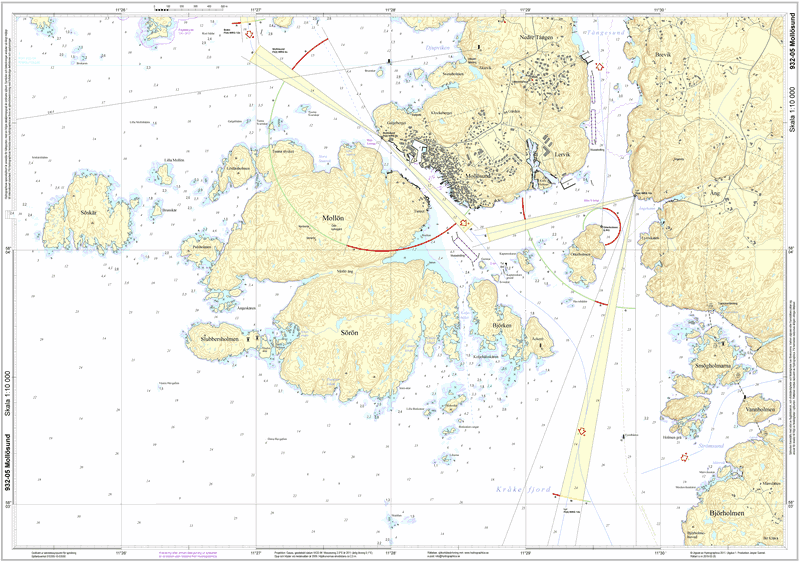Sjökort Mollösund 1:10.000