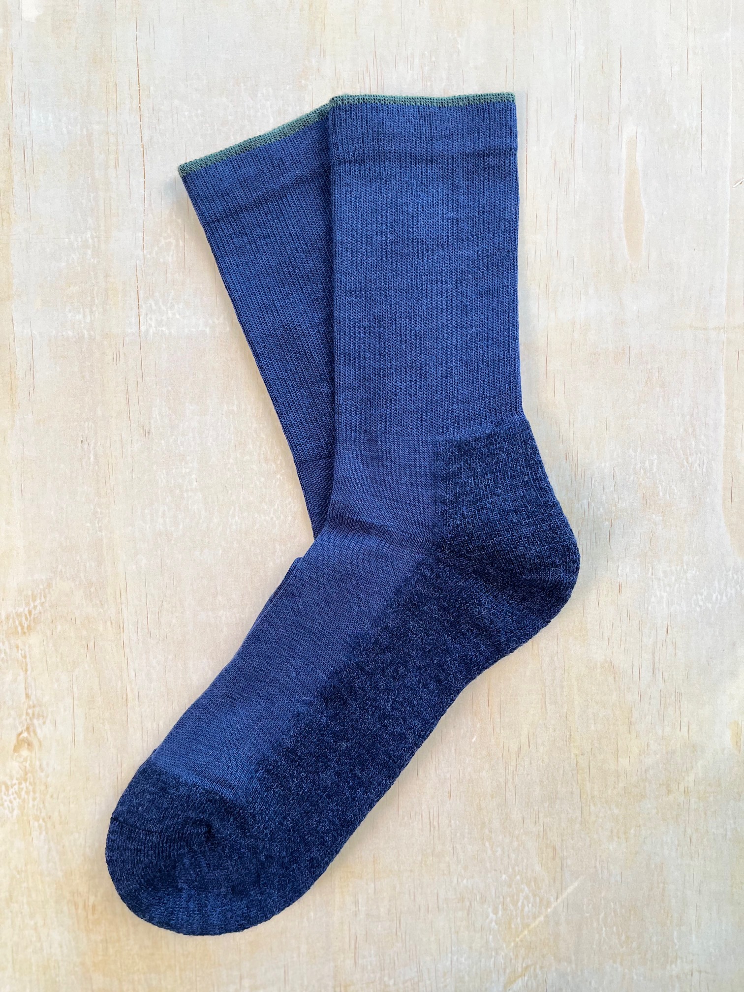 Filtad merinostrumpa Blå - 5