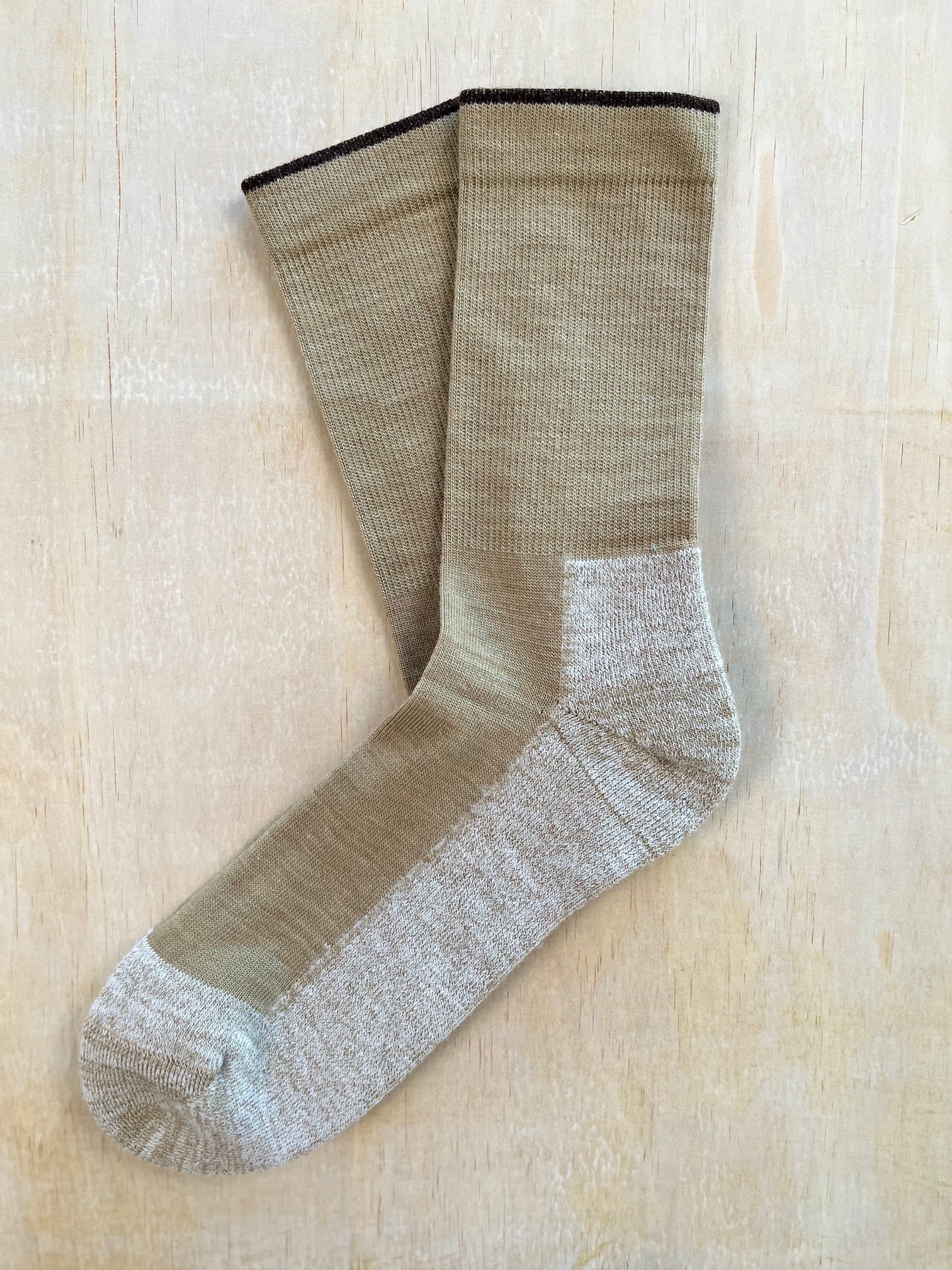 Filtad merinostrumpa Beige - 7