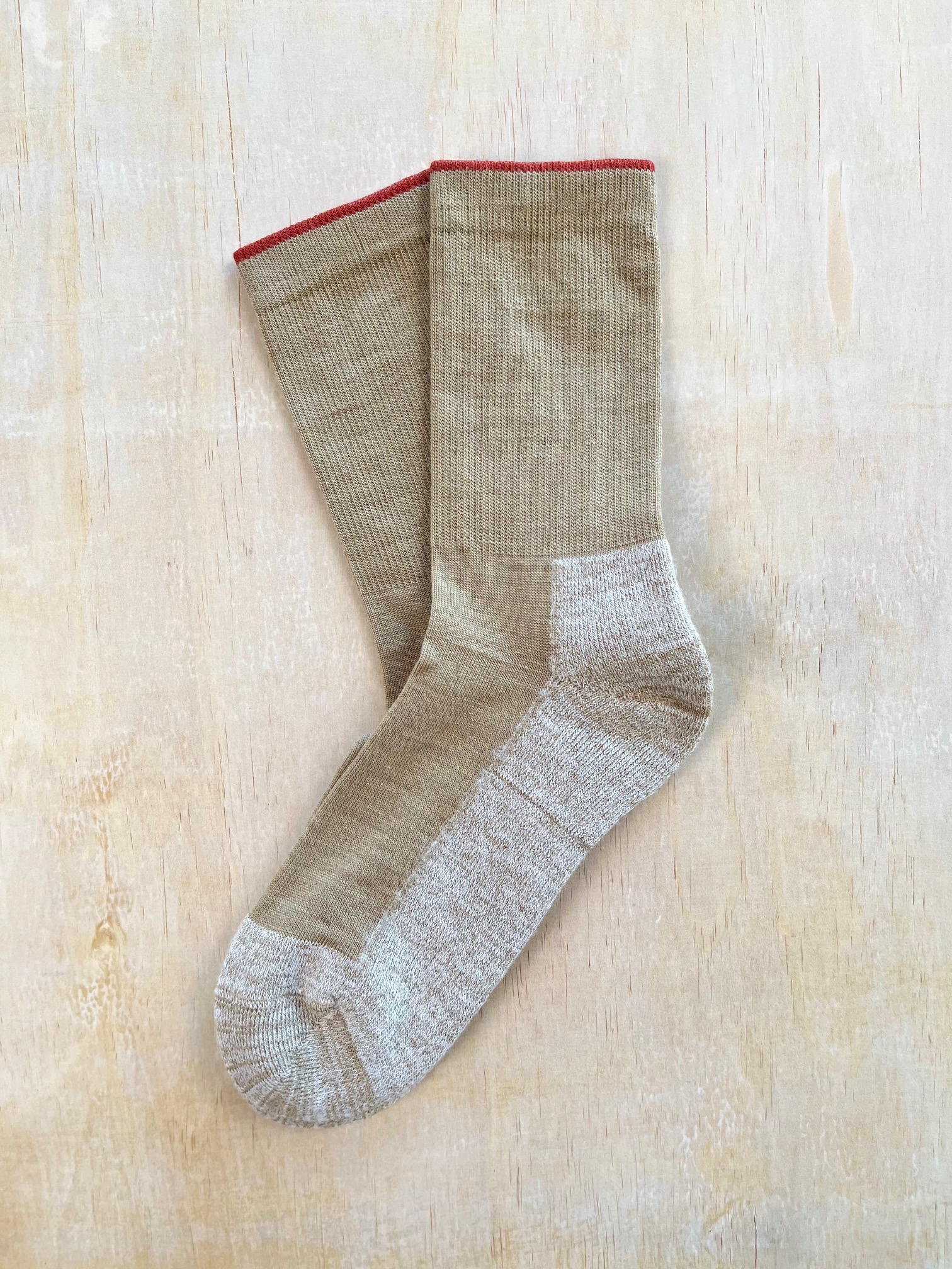 Filtad merinostrumpa Beige - 3