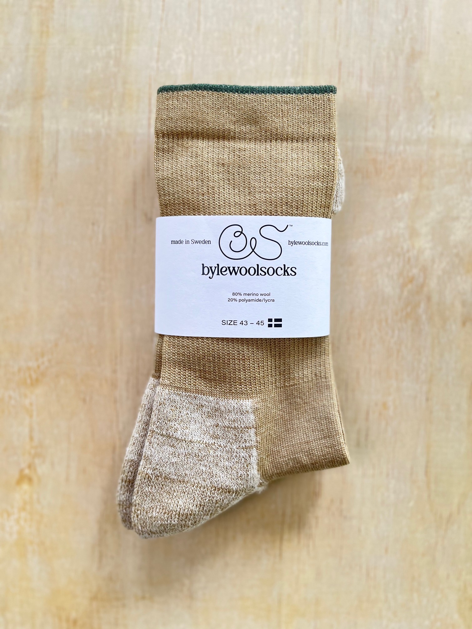 Filtad merinostrumpa Beige - 6