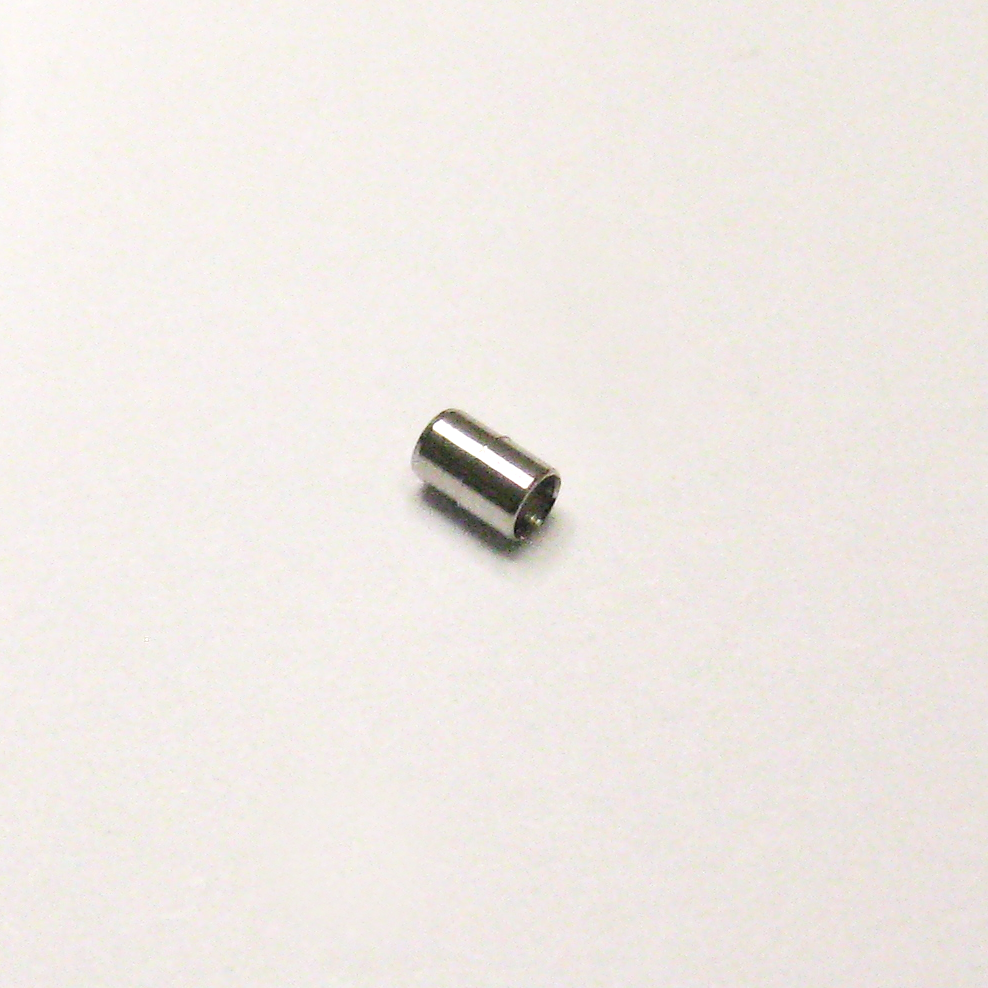 Kronrör med skuldra. L: 2,5 / 1,2 mm. Ø 1,6 / 1,5 mm. 
