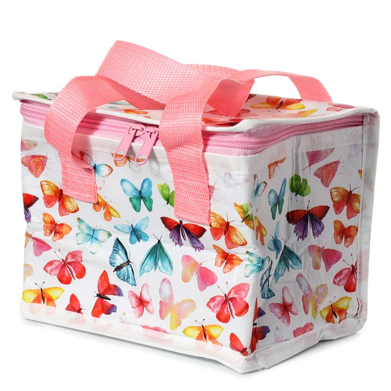 Kylbag lunchväska Kylväska Fjärilar shabby chic lantlig stil Gårdsromantik
