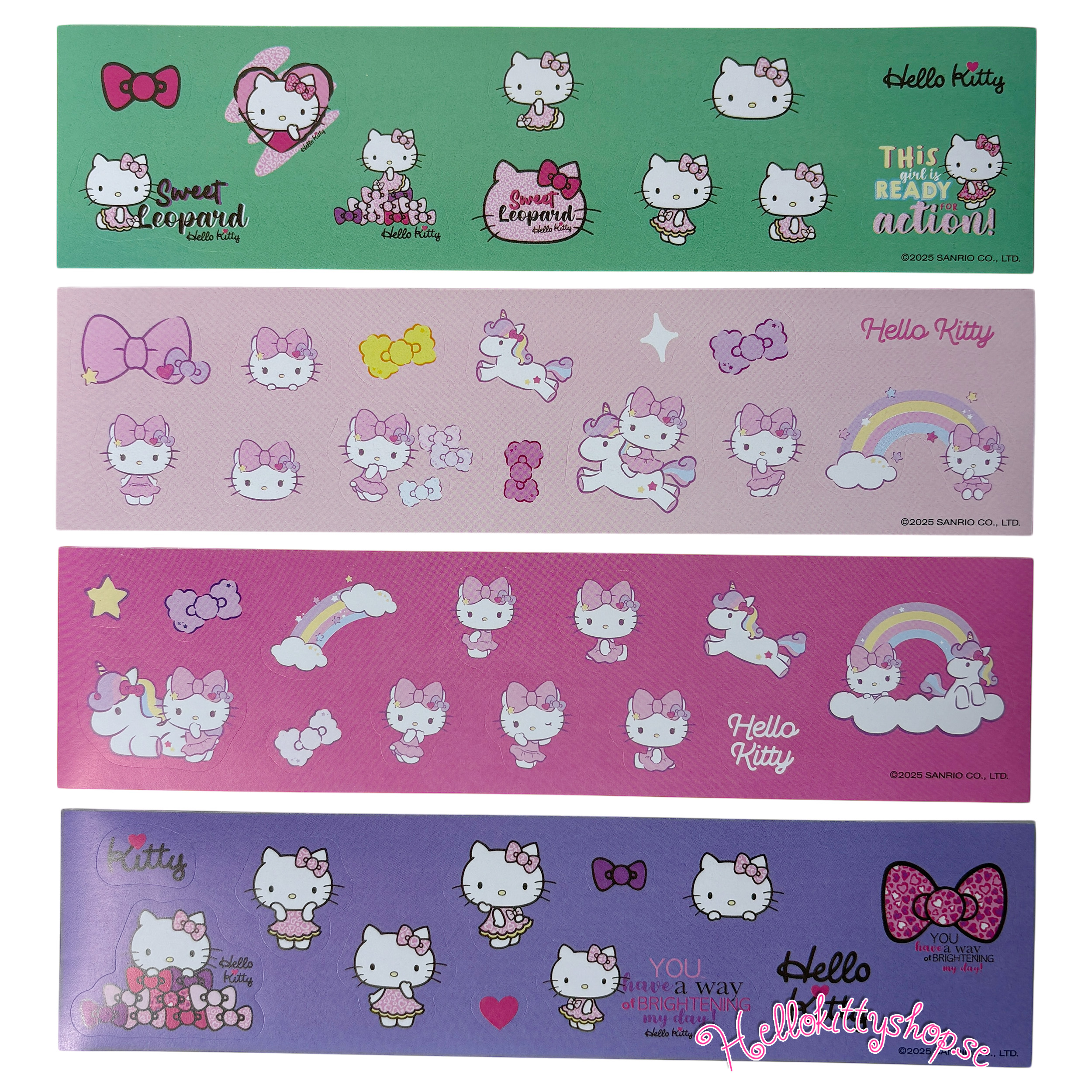 Hello Kitty Klistermärkes Album med Klistermärken, 4 st ark - 50 st - 2