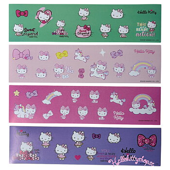 Hello Kitty Klistermärkes Album med Klistermärken, 4 st ark - 50 st