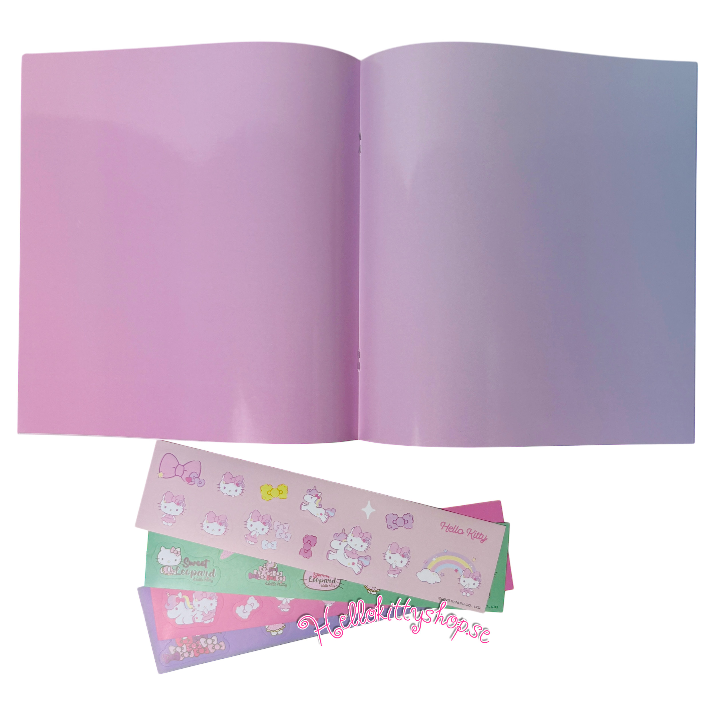 Hello Kitty Klistermärkes Album med Klistermärken, 4 st ark - 50 st - 3