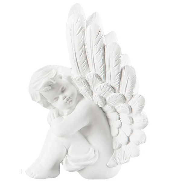  Ängel sittande kerub shabby chic lantlig stil Gårdsromantik