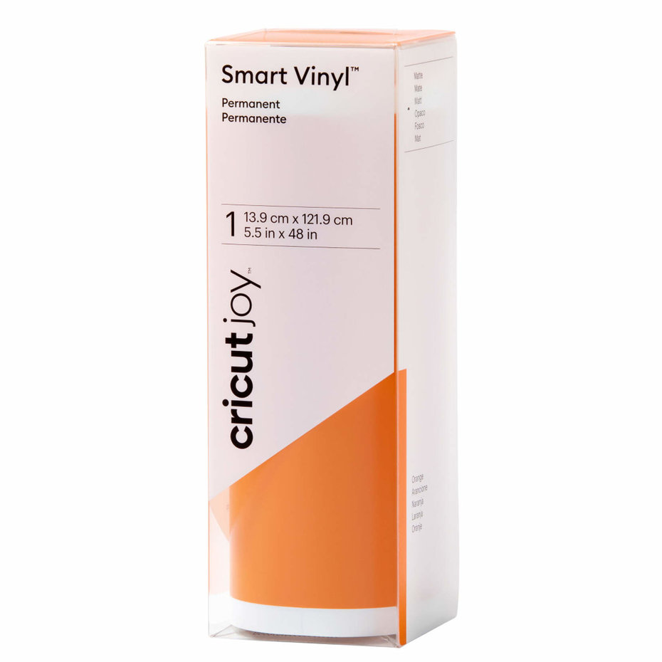 ORANGE - matt, Smart Vinyl - Permanent, 13.9cm x 121.9cm, Cricut Joy, Cricut