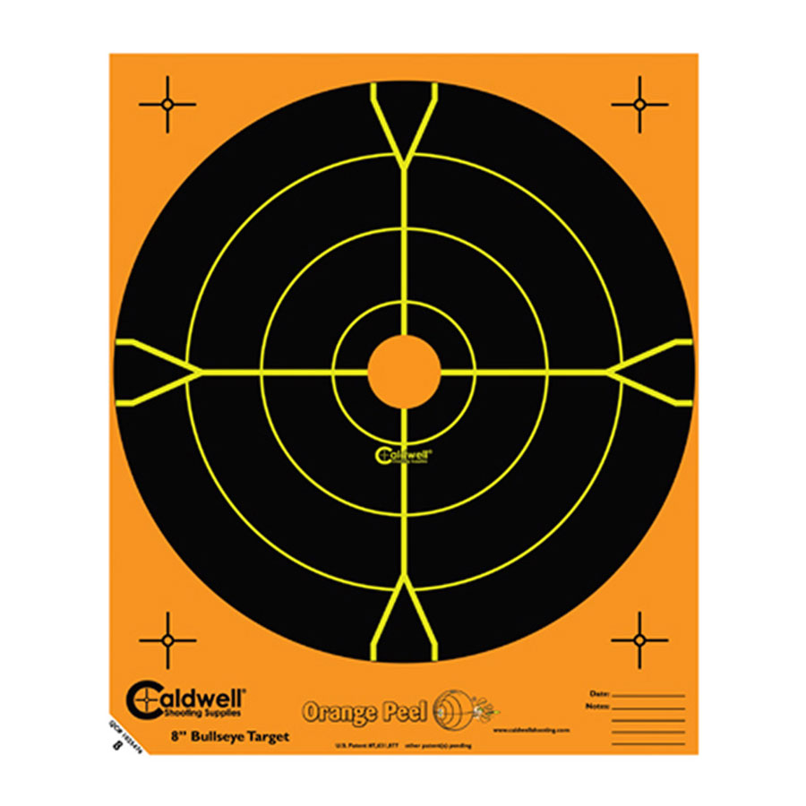 Caldwell Orange Peel 8" Bulls-Eye Måltavla 5 ark