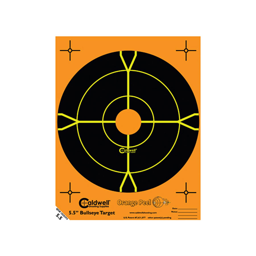 Caldwell Orange Peel 5,5" Bulls-Eye Måltavla 10 ark