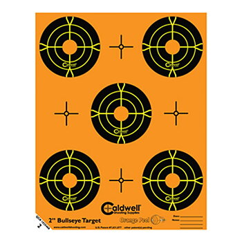 Caldwell Orange Peel 2" Bulls-Eye Måltavla 10 ark