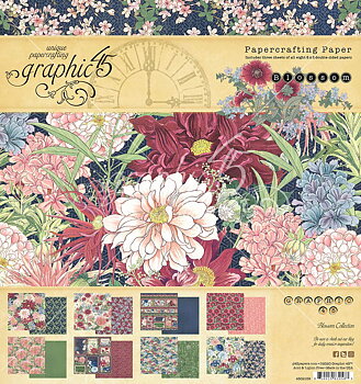 Blossom 8"x8" block, Graphic 45