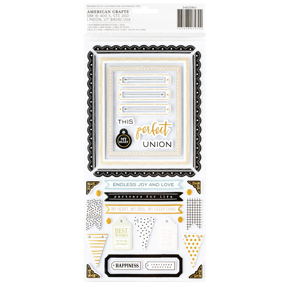 A Perfect Match, Thickers and Cardstock Stickers, American Crafts - 3