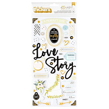 A Perfect Match, Thickers and Cardstock Stickers, American Crafts