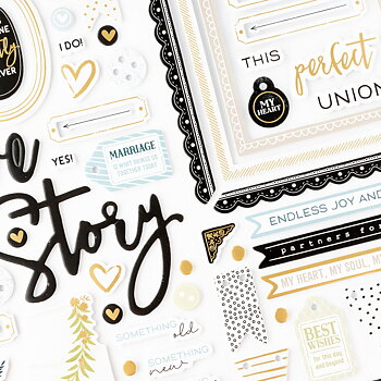 A Perfect Match, Thickers and Cardstock Stickers, American Crafts