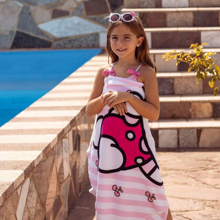 Hello Kitty Handduk 140cm RD - 3