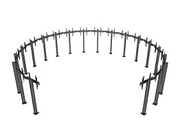 M Pro Series - Video Wall Floorstand MBFC20X1U VESA 400