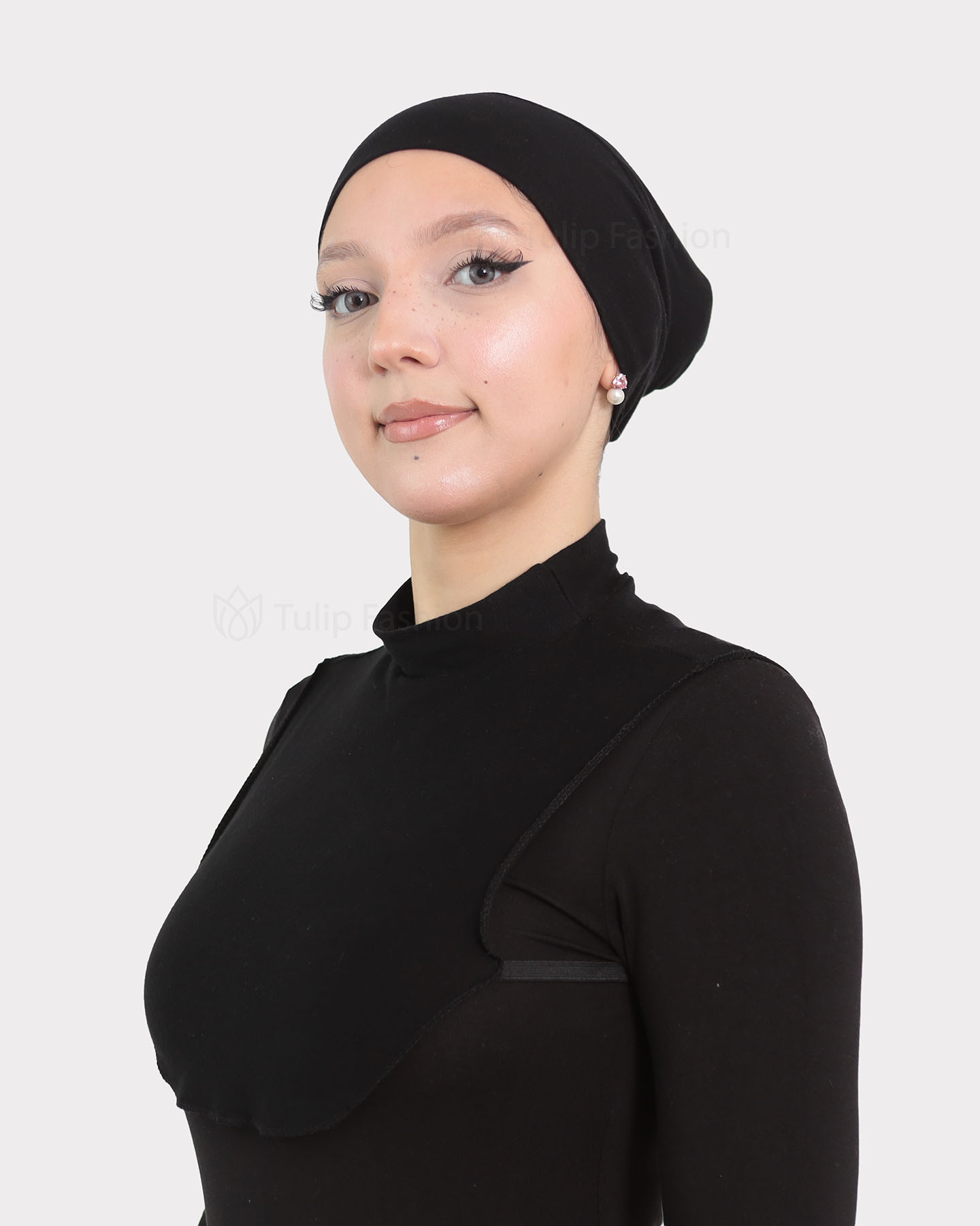 Hijab Neck Collar - Black - 2